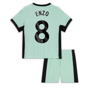 Chelsea Enzo Fernandez #8 Rezervni Dres za Dječji 2023-24 Kratak Rukavima (+ kratke hlače)